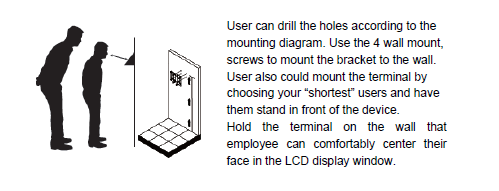 SY-910 Face Recognition Clock | Installation Instructions